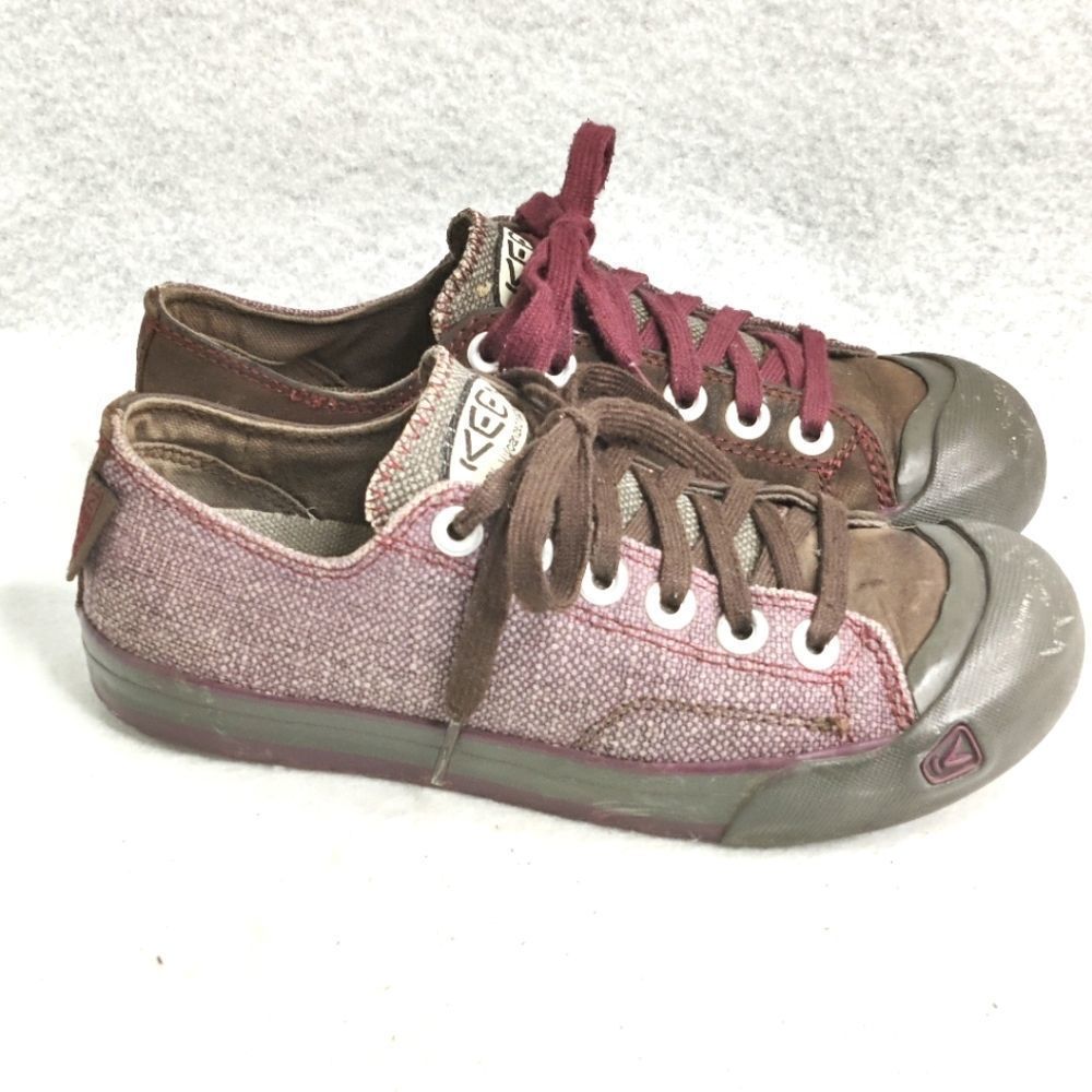 Keen 'Coronado' Canvas Sneakers Sz 7.5 Retro Style in Asymmetrical Colors